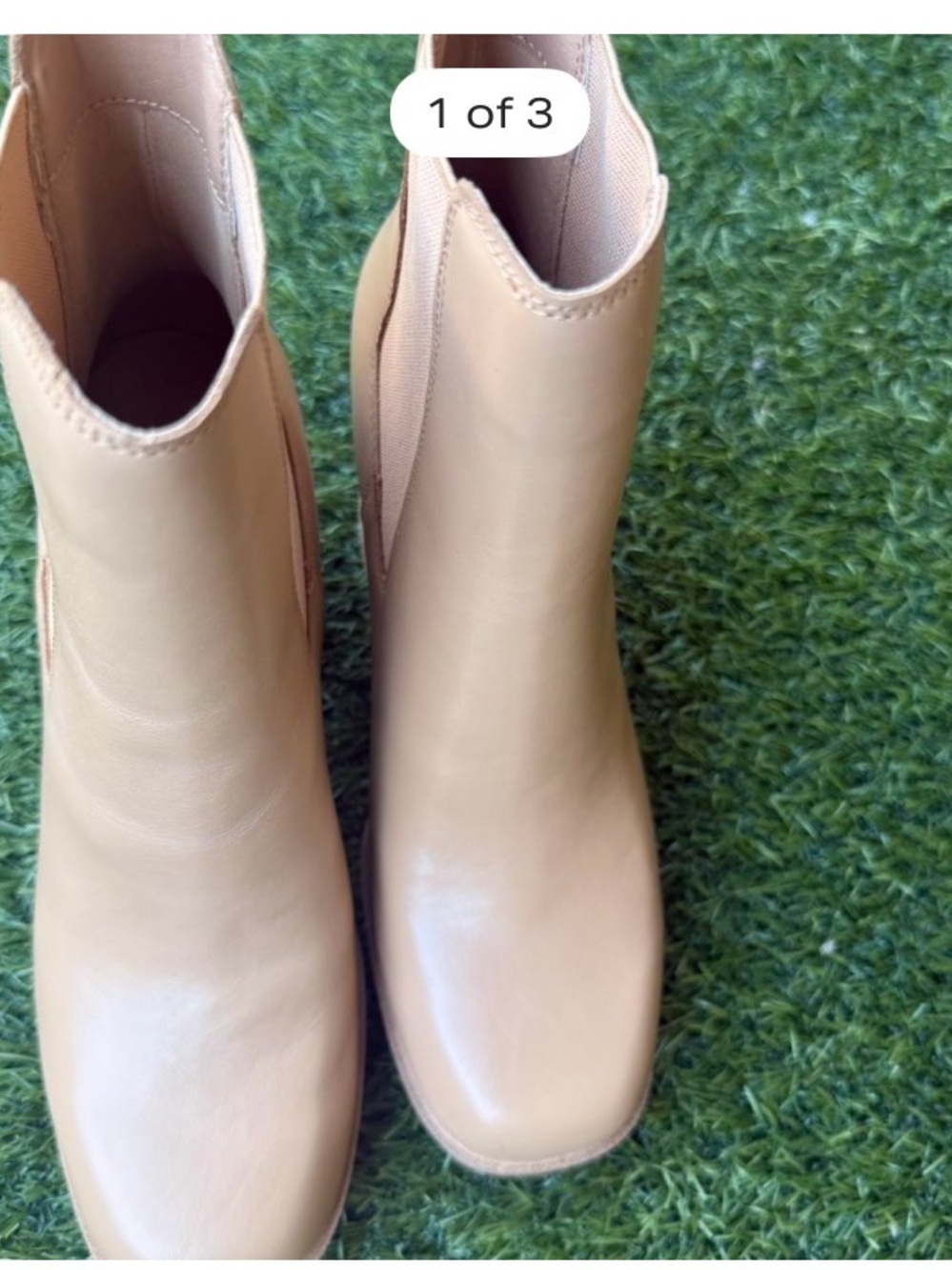 Steve Madden Beige Chelsea Ankle Boots